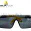 Deltaplus polycarbonate single lens adjustable nylon arms safety glasses