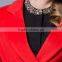 women red fashion elegant wool formal uniform for autumn /winter