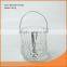 giant wine glass ice bucket with metal tongs