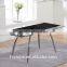 L808C Extending clear Glass Dining Tables in ITALIA modern dining room
