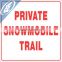 dingfei Signs White Plastic 12" Private Trail Reflective Sign