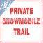 dingfei Signs White Plastic 12" Private Trail Reflective Sign