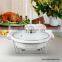 Twin Ceramic Chafing Dish and Food Warmer