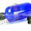Glass Bottles, Blue Glass Rounds w/ White Bulb Glass Droppers