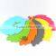 Best design colorful heat resistant silicone leaf shaped mat