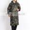 camouflage fashion long raincoat manufacturer supply raincoat military rainwear