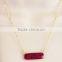 Sterling Silver Dyed Ruby Gemstone necklace