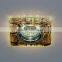 Crystal flat spotlight indoor lighting square patterned ceiling light downlight led MR16 GU5.3 house decoration side lighting
