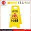 Popular Good quality Yellow base Plastic Caution Board