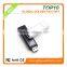 White black plastic usb memory card with logo