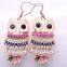 2016 Gold Plated New Design Simple Alloy Earring Jewelry , Women Fashion Cute Owl Pendant Earring/