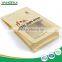 kraft paper bag for food recyclable flat bottom pouch