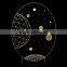 3D Optical Illusion Moon Scene Night Lamp Night Light 10 Colorful LEDs Ultra-thin Acrylic Light Panel AA Battery or DC 5V