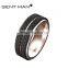 men's 7.5mm black titanium ring titanium couple rings carbon fiber ring