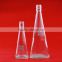 Competitive price elegant apple shape fruit wine bottles transparent glass bottle old wood shape bottles