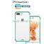 Plastic with rubber tpu+pc dye sublimation blank cell phone case for iPhone 7 plus