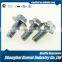 M30 Cl12.9 DIN6921 zinc plated full threaded UN flanged hex bolts