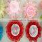 Hot sale handmade ribbon flower for kids dancing dresses