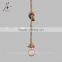 New StyleClassical Hemp rope Pendant Light Chandelier Retro Country Style Ceiling Pendant Light LED Bulb