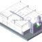 JF wooden spray booth manufacturer car paint spray booth panel