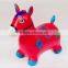 bule red pink green orange Inflatable Animal Toy and PVC Plastic Type jumping toy horse with music