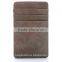 2016 hot selling pu leather card holder and money clip