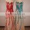 Gorgeous Stunning Beads Sexy Open Back Elegante Red Vestidos De Festa 2015