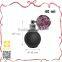 Fashion favorite patterned rosy mauve round perfume bottle atomizer
