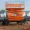 Trailer moving electric safe work platform