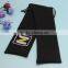 Custom Made Black Drawstring pu Packing Bag With Logo