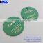 etching green metal dog tag,metal tag in green