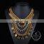high quality vintage rhinestone chunky statement necklace tin alloy fashion women pendant necklace 6390111