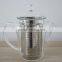 wholesale glass teapot with stainless steel infuser high borosilicate glassware N6365 500ml