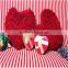 polyester heart-shaped pillow