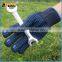 BSSAFETY factory price 2016 wholesale double PVC dotted cotton knitted hand job gloves