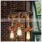 Home indoor decorative lighting hanging hemp rope pendant light