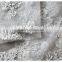 Hot Selling White Bridal Embroidered Floral Net Lace Fabric with Beads