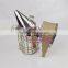 honey Beekeeping Equipment stainless steel leatheroid Bee Smoker for beekeeper