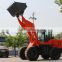 Shandong machinery wheel loader tractor with farm attachments backhoe typr loader 2000kg