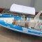 5.5m blue and white frp boat