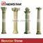 Newstar handcraft cap marble stone gate pillar design