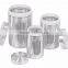 3PCS Kitchen Food Coffee Tea Sugar Flour Stainless Steel Storage Canisters
