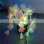 Fake indoor led fiber optic flowers shopping mall christmas decorations