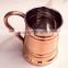 LONG MOSCOW MULE SOLID COPPER MUG WITH COPPER HANDLE NICKLE LINED