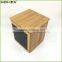 Bamboo Kitchen Food Canister Storage Box w Chalkboard Homex BSCI/Factory