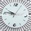 Home decoration metal wall digital clock snow flower