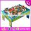 2017 New design preschool children activity toys wooden train table W04C069