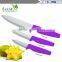 ABS handle optional color ceramic knife set, 3, 4, 5 "green ceramic knife three-piece suit