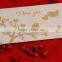 wooden Christmas greeting card