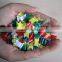 Colorful Flag Shaped Plastic Head Map Pin, Thumb Tack